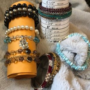 Various multiple bracelets in different styles. See pics for descriptions